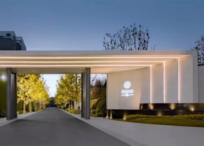 花語江南售樓部幕墻裝飾