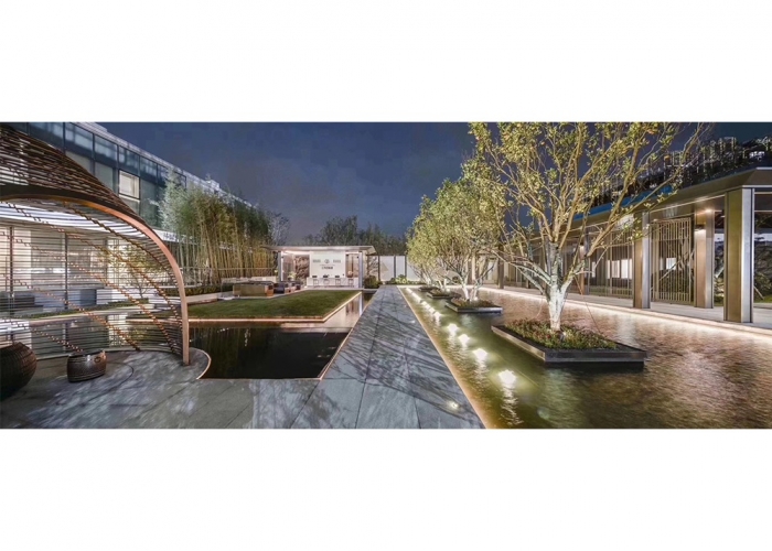 江南國(guó)際城售樓部幕墻裝飾